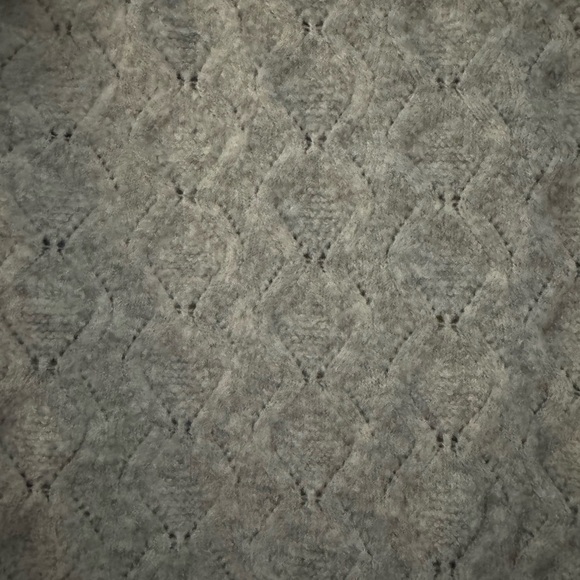 LOFT Heather Gray Textured Sweater - Picture 3 of 3